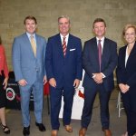 (L to R) AG Cup Winners Tara Helms and Clay Martin, ASB Vice President Gibson Vance, ASB President Bob Methvin, ASB Executive Director Terri Lovell