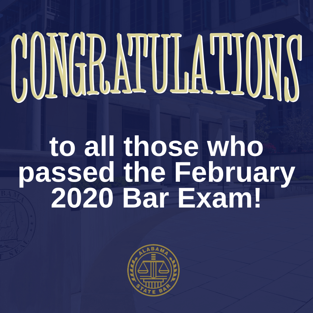Read more about the article A Virtual Congratulations to the Newest Alabama State Bar Members